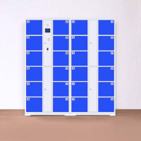 圣隆苏 电子存包柜智能储物柜密码人脸识别存放柜24门指纹存包柜 高1800*宽1700*深460 单门宽300*高270