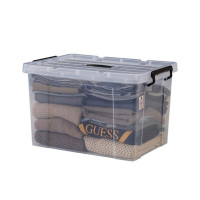 豆乐奇透明收纳箱特大号储物箱100# [高透明]54.5*38*33cm