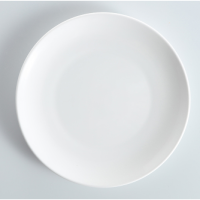 贾思德 纯白色餐具陶瓷骨碟浅盘圆盘菜盘子平盘6-12寸 6英寸浅盘.直径约15cm 20个起发