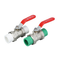 seao ifan铜芯球阀开关ppr双活接球阀热熔接头32(1寸)双活接球阀(铜芯)