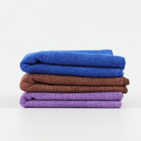 贾思德 超细纤维清洁布吸水加厚擦地大号擦车巾保洁商用毛巾抹布 30*75cm 蓝/咖啡/紫色