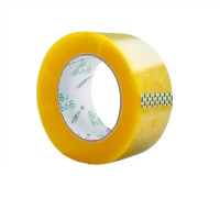 XMSJ 透明胶带45mm*100m*5卷高粘度不易断大号宽胶带打包封箱 黄透明胶带10卷