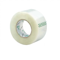 XMSJ 透明胶带45mm*100m*10卷高粘度不易断大号宽胶带打包封箱 白透明胶带10卷