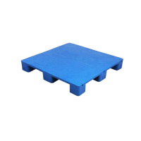 梵雅曼 塑料托盘叉车仓库防潮垫板工厂平板工业铲板 平板九脚100*100*14cm