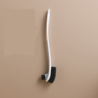 贾思德 马桶刷家用长柄无死角厕所刷子清洗刷壁挂卫生间厕刷清洁刷子神器 白色