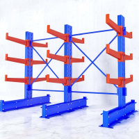 XMSJ 悬臂货架重型货架五金管材仓库厂房货架悬臂架 双面130*160*200 4层副架(含底层)