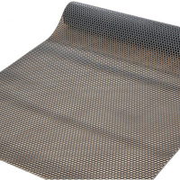 梵雅曼 六角蜂窝pvc防滑垫浴室卫浴隔水脚垫镂空塑料垫厨房门口门垫BJLX (红色/灰色)(单位:1平方米)