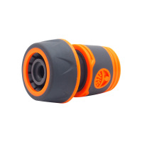 XMSJ 塑料19mm花园水管快速通水接头 6分洗车软管包胶快接3/4 5个起发