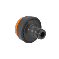 XMSJ ABS包胶标准接水龙头万能接头塑料包胶快速接头6分转1寸标准接口