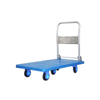 PKQ 手推车平板车拉货车 橡胶轮 载重400kg 车板尺寸900*600