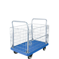 PKQ围栏车网格车仓库搬运车 橡胶轮 载重600kg 车板尺寸650*1335