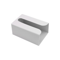 QKX 客厅卫生间厕所壁挂纸巾盒免打孔创意下拉无痕贴墙厨房塑料抽纸盒(5个起发)颜色随机