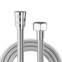 XMSJ 增压淋浴花洒软管水管弹簧软管304不锈钢 2米普通加密管