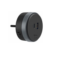 公牛(BULL)20W快充轨道插座/插线板/插排/排插/接线板/拖线板 1C+1A口20W快充适配器 黑色