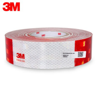 3M 50mm*45.7m 车身反光贴983D车身反光标识红白警示反光贴反光膜反光条反光带(单位:盘)