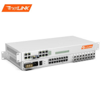 netLINK综合业务光端机8路E1+4路千兆网络物理隔离+32路电话 HTB-8E1-4GE(GL)-32P-2XS