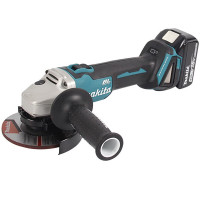 牧田DGA504RME 角磨机充电打磨机抛光机锂电角向磨光机手磨机手砂轮切割机125mm无刷2电1充18V