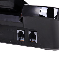 得力(deli)电话机座机 固定电话 办公家用 翻转可摇头 可接分机 789 黑