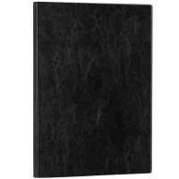 得力 deli 3306加大加厚商务皮面本A4/160张 工作会议记事本 笔记本子 黑色 2本装