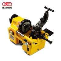 虎王 高效燃气石油管道电动套丝机轻型小型4分-3寸螺纹车丝机圆钢 消防管绞丝机 SQ80C1