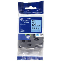兄弟TZe- 551标签机色带 24mm蓝底黑字