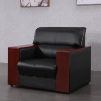 東業家具 沙发办公室沙发组合简约现代商务沙发 单人位1050*830*850沙发皮质沙发颜色样式可选(单位:只)