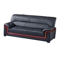 東業家具办公室沙发组合商务 双人位1500*830*850mm皮质沙发(单位:套)