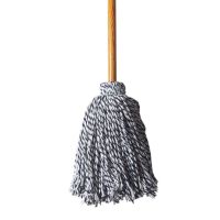 絮实 (花圆头木杆) 木杆圆头花线条拖把 木杆拖把棉线大堂老式墩布尘推拖布工厂物业吸水拖把2把装(单位:把)
