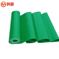 鸣固 绝缘垫 35KV高压橡胶板 配电室绝缘胶垫台垫桌垫 绿色工业胶皮耐油地胶皮1m*5m*10mm(单位:片)