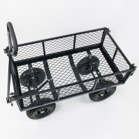 冰禹BJjj-175 平板车拖车围栏可拆卸 轻音加高四轮手推网车A款小号