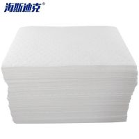 海斯迪克HKLY-201吸油棉(100片) 应急吸油垫吸油毡工业化学品吸附棉 泄露吸油 白色40cm*50cm*4mm