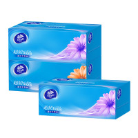 维达V2218纸盒巾三层130抽190*195mm3盒/提