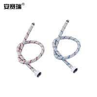 安赛瑞 软管 不锈钢冷热进水尖头管 面盆水龙头编织管 100cm一对7J00383