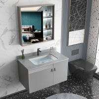 益美洁 T10浴室柜陶瓷一体盆 组合洗手盆洗漱台卫生间柜盆烤漆