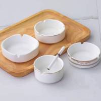 家佳恒美 高档碗盘餐具金边烟缸(单位:个)