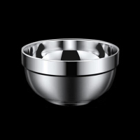 家佳恒美 13cm防烫碗304不锈钢双层防烫碗(单位:个)