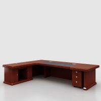 臻远ZY-DBT-2 油漆家具老板桌大班台办公桌主管经理桌含副柜2800*1150*760(张)