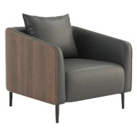 臻远ZYJJ-80214 简约办公沙发洽谈接待沙发休闲沙发组合 西皮单人位800*820*720mm(组)