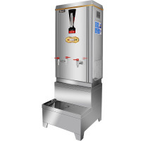 圣托(Shentop)STK-H120Z电热开水器 饭店不锈钢烧水器 立式大型热水箱 商用电热水器含底座 大功率版