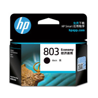 惠普 803原装墨盒 适用hp deskjet 1111/2621/2622打印机 黑色经济适用墨盒