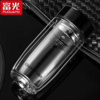 富光 G2132-SH-400 逸青双层玻璃杯商务办公杯泡茶杯 黑色(单位:只)