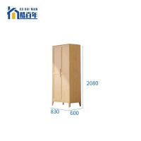酷百年KBN-130更衣柜办公家具两门木质衣柜830*600*2080mm(单位:个)