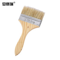 安赛瑞 木质猪毛油漆刷纯猪毛油漆刷 排笔刷 扫灰刷 油刷 4寸 毛长38mm(20把装)22314