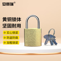 安赛瑞 黄铜挂锁 抽屉锁 储柜锁 箱包锁 门锁 电柜电箱锁 20mm 14751