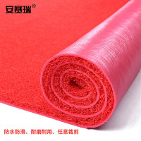 安赛瑞 PVC丝圈防滑走道垫 加厚丝圈吸水防滑通道 地垫1.2×18m 12653