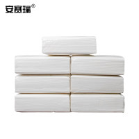 安赛瑞 抽纸 餐巾纸饭店宾馆纸巾80抽/包 2层 酒店商场公用洗手间擦手纸巾100包整箱 711115