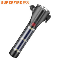 神火 D17 多功能安全锥手电 强力磁铁固定灯太阳能应急灯 1套