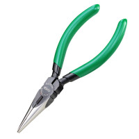 老A LA117125尖嘴钳迷你有牙尖咀钳长嘴钳粘塑柄电子钳5英寸