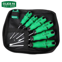老A LA699076 螺丝刀套装起子组十字一字改锥工具包6件套胶柄