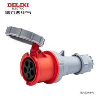 德力西 DEP2 工业用连接器 6h 415VAC 63A 3P+N+E IP67 DHADEP22352R工业插头插座